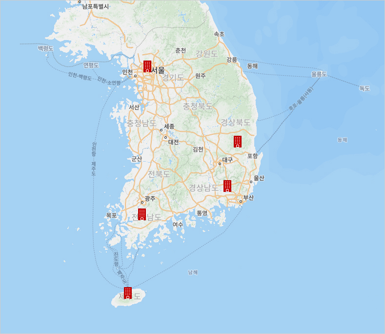 오시는 길 지도